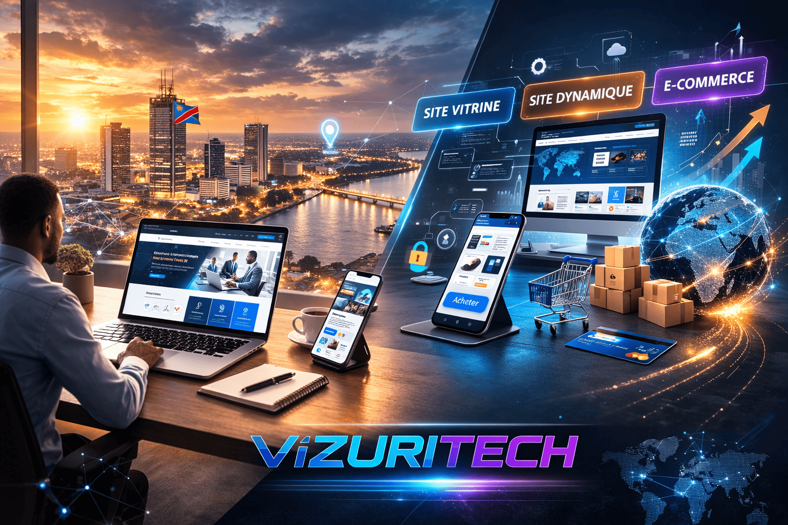 Showcase, dynamic or e-commerce site - Vizuritech